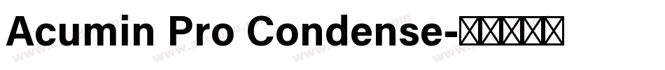 Acumin Pro Condense字体转换